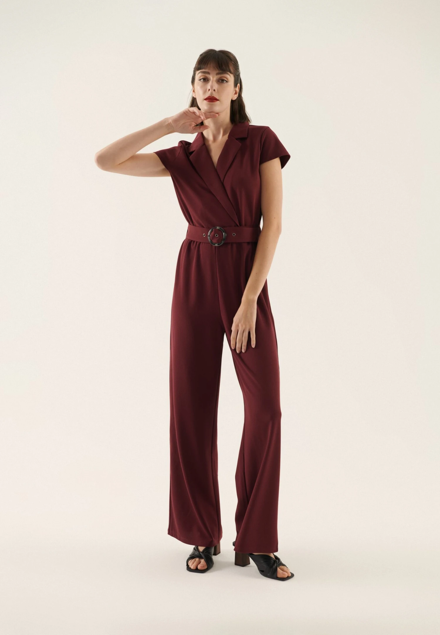 Anna Field Jumpsuit - Bordeaux 2 Anna Field Jumpsuit - Bordeaux - Image 2