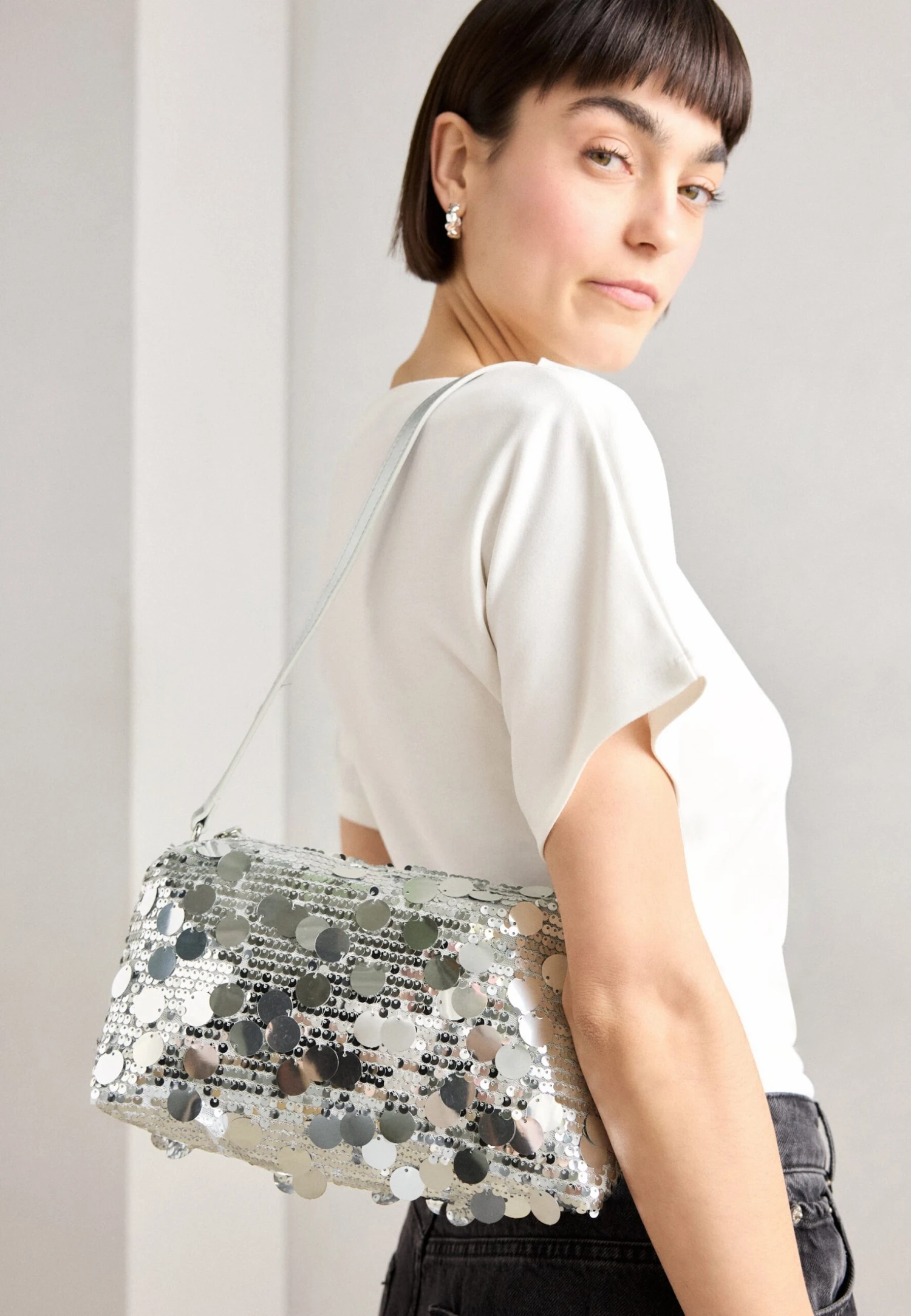 Anna Field Handbag - Silver 2 Anna Field Handbag - Silver - Image 2