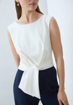 Anna Field 2IN1 WIDE LEG - Jumpsuit - White/dark Blue 11 Anna Field 2IN1 WIDE LEG - Jumpsuit - White/dark Blue -Fashion 01196c52e7f642cc89cbdb9c9c0c084f