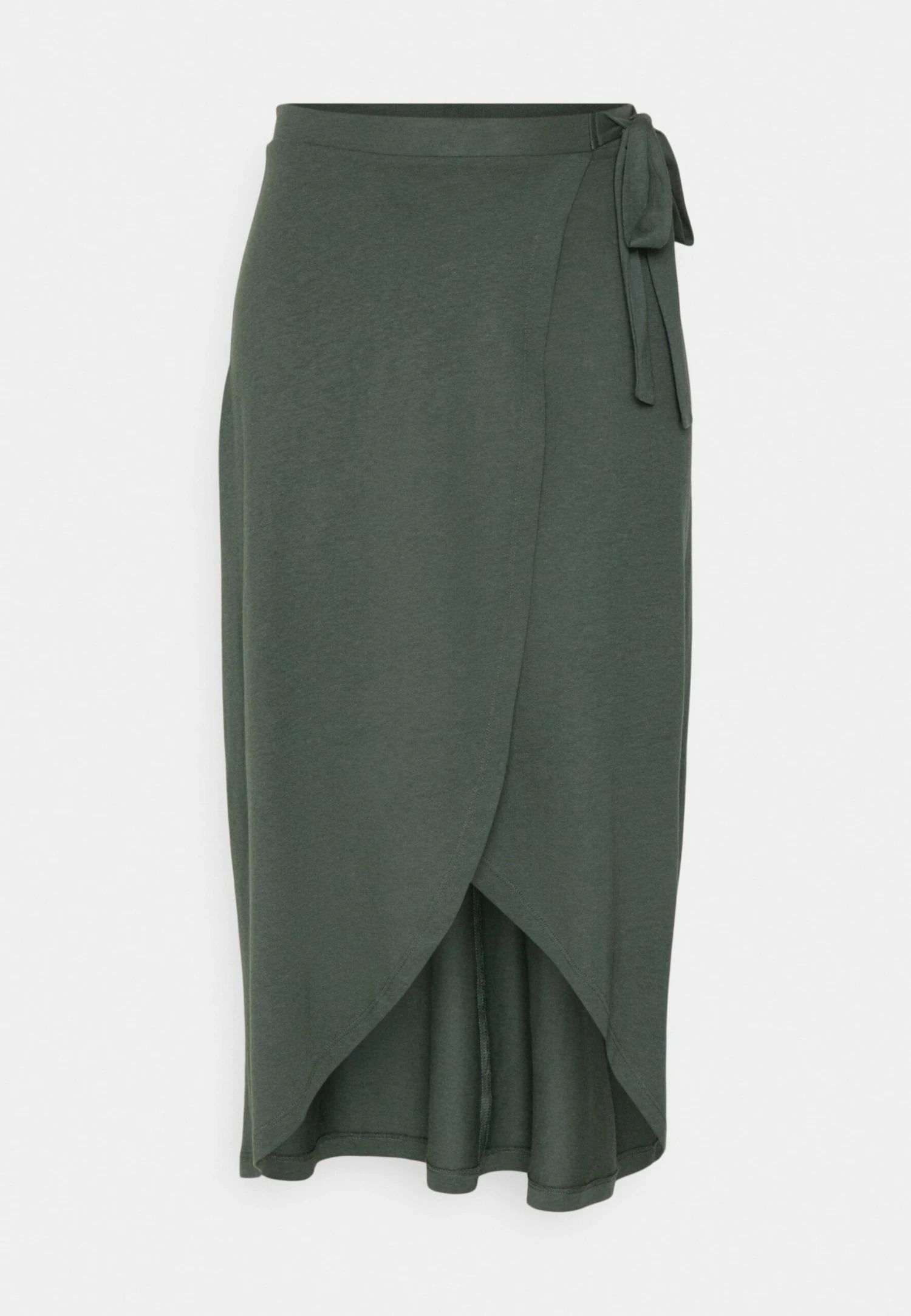 Anna Field Basic Wrap Over Midi Skirt- A-Line Skirt - Light Green 6 Anna Field Basic Wrap Over Midi Skirt- A-Line Skirt - Light Green - Image 6