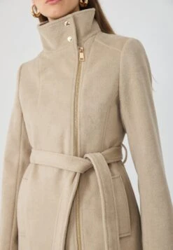 Anna Field Short Coat - Stone -Fashion 0332a32fb0b640ab97483dc09fa6f503