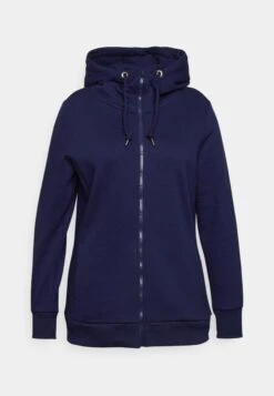 Zip-Up Sweatshirt - Dark Blue -Fashion 03d72c93e506402aa1b3712d27bed3b7