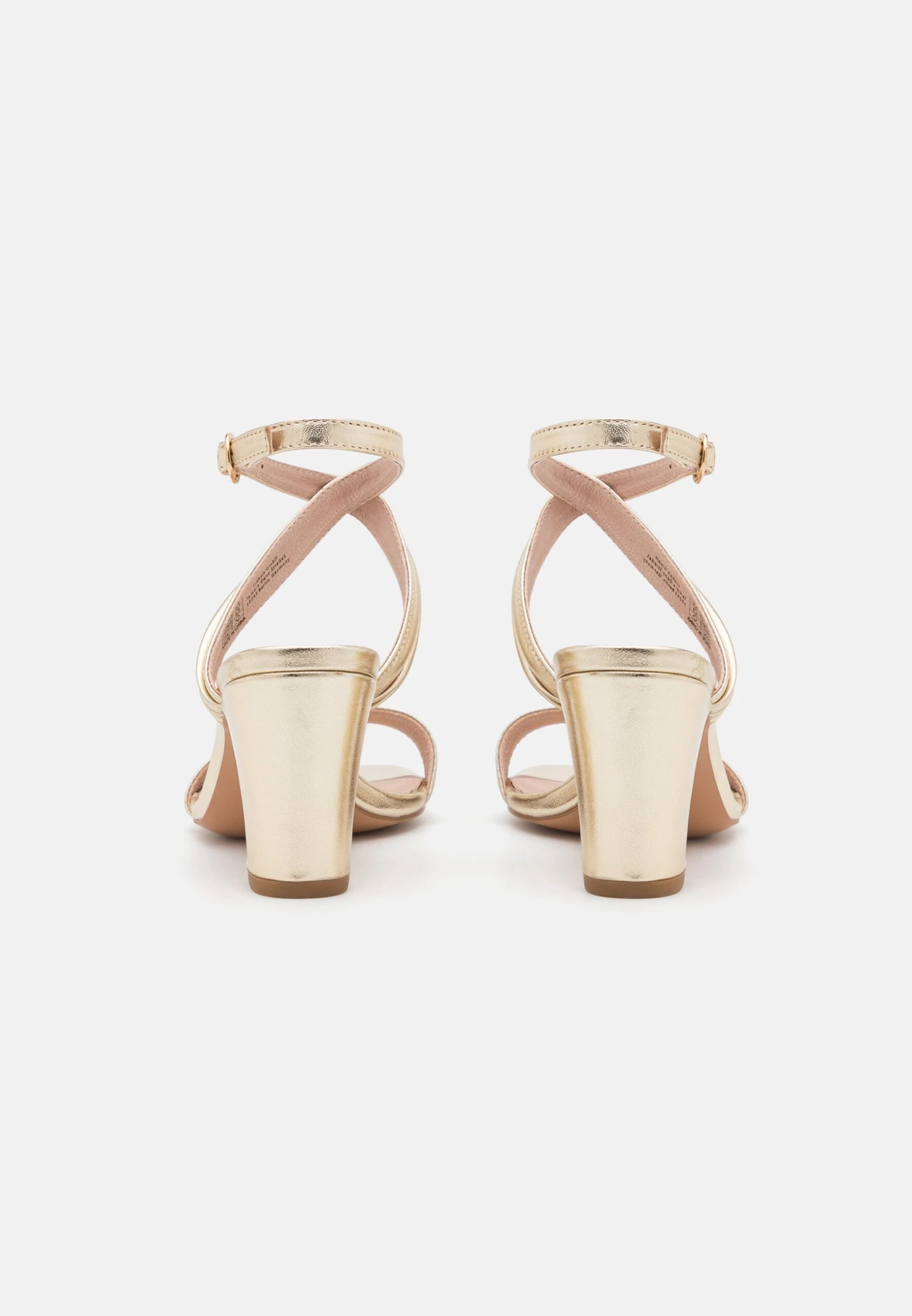Anna Field Leather- High Heeled Sandals - Gold-Coloured 4 Anna Field Leather- High Heeled Sandals - Gold-Coloured - Image 4