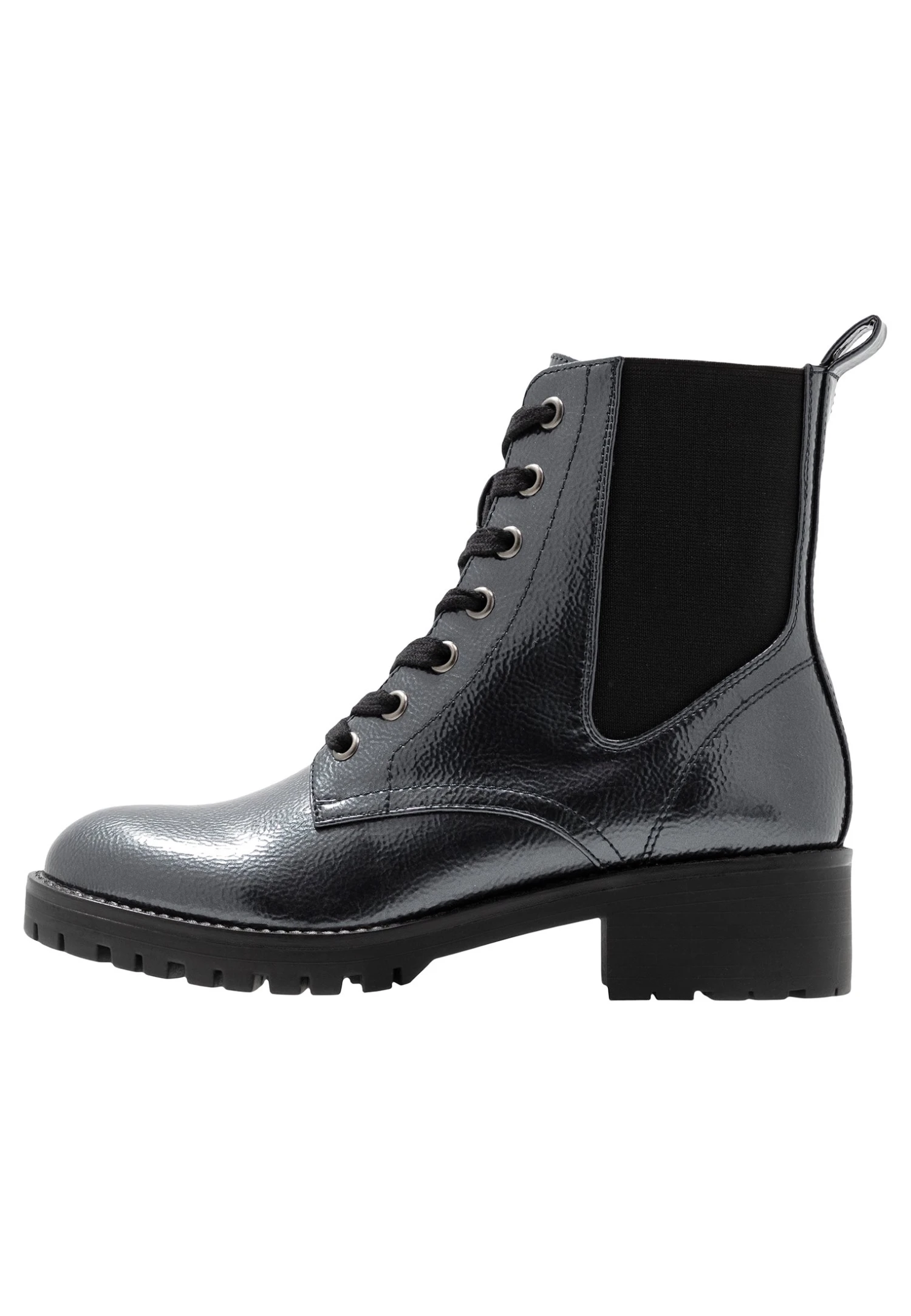 Anna Field Comfort - Lace-Up Ankle Boots - Gunmetal 2 Anna Field Comfort - Lace-Up Ankle Boots - Gunmetal - Image 2