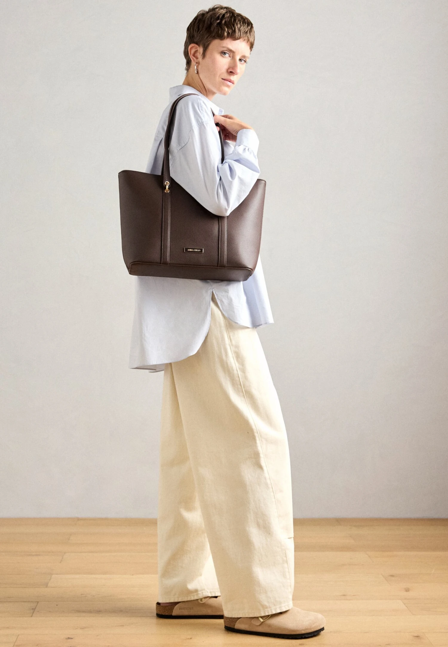 Anna Field Tote Bag - Dark Brown 3 Anna Field Tote Bag - Dark Brown - Image 3