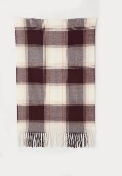 Anna Field Scarf - Wine Red/beige