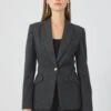 Anna Field Blazer - Grey