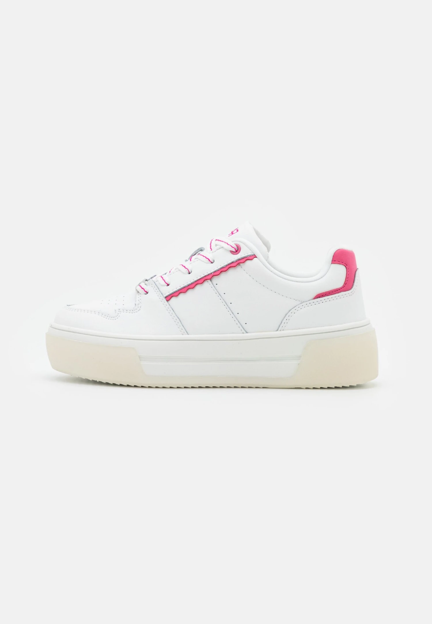 Anna Field Leather - Trainers - White/Pink 2 Anna Field Leather - Trainers - White/Pink - Image 2