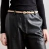 Anna Field 2 PACK - Belt - Black/beige
