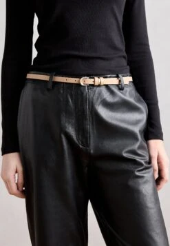 Anna Field 2 PACK - Belt - Black/beige