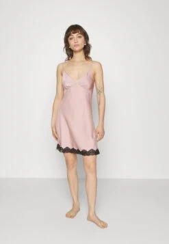 Anna Field Nightie - Pink/Black