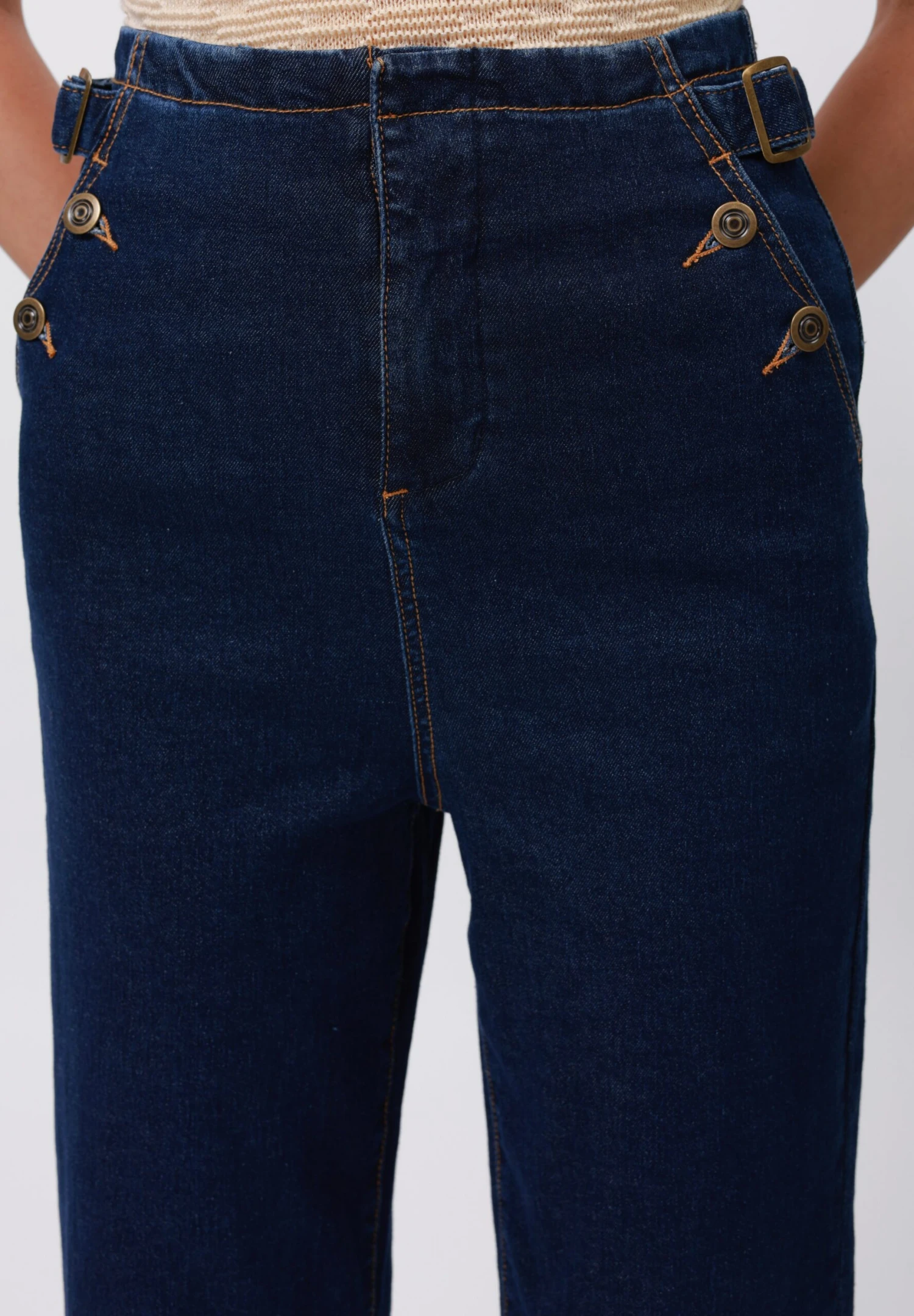 Anna Field Straight Leg Jeans - Dark Blue Wash 5 Anna Field Straight Leg Jeans - Dark Blue Wash - Image 5