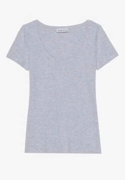 Anna Field 3 PACK - Basic T-shirt - Mottled Light Grey/white/mustard Yellow -Fashion 13df3836c7e644a083ae1f2a43ff729b