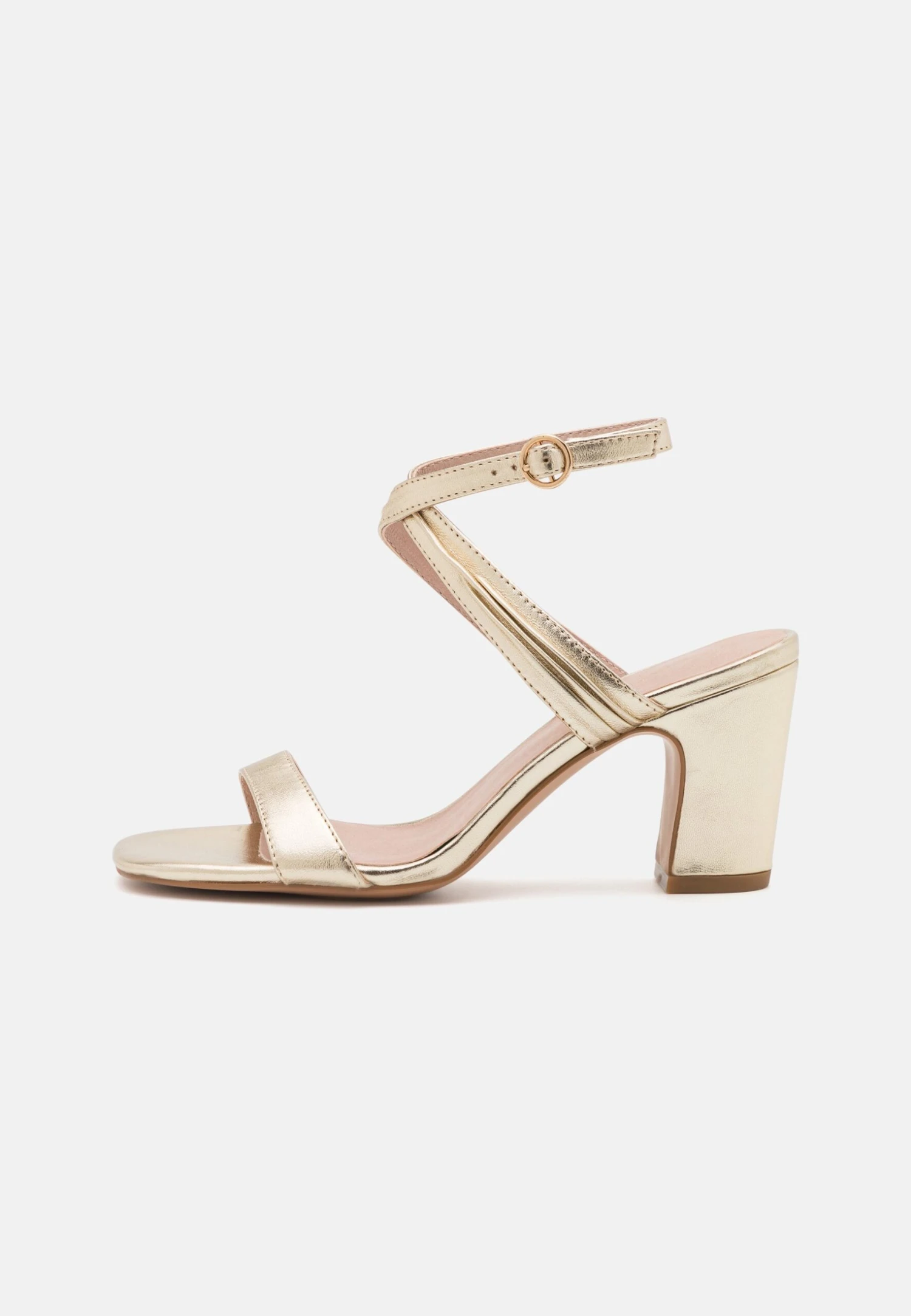 Anna Field Leather- High Heeled Sandals - Gold-Coloured 2 Anna Field Leather- High Heeled Sandals - Gold-Coloured - Image 2