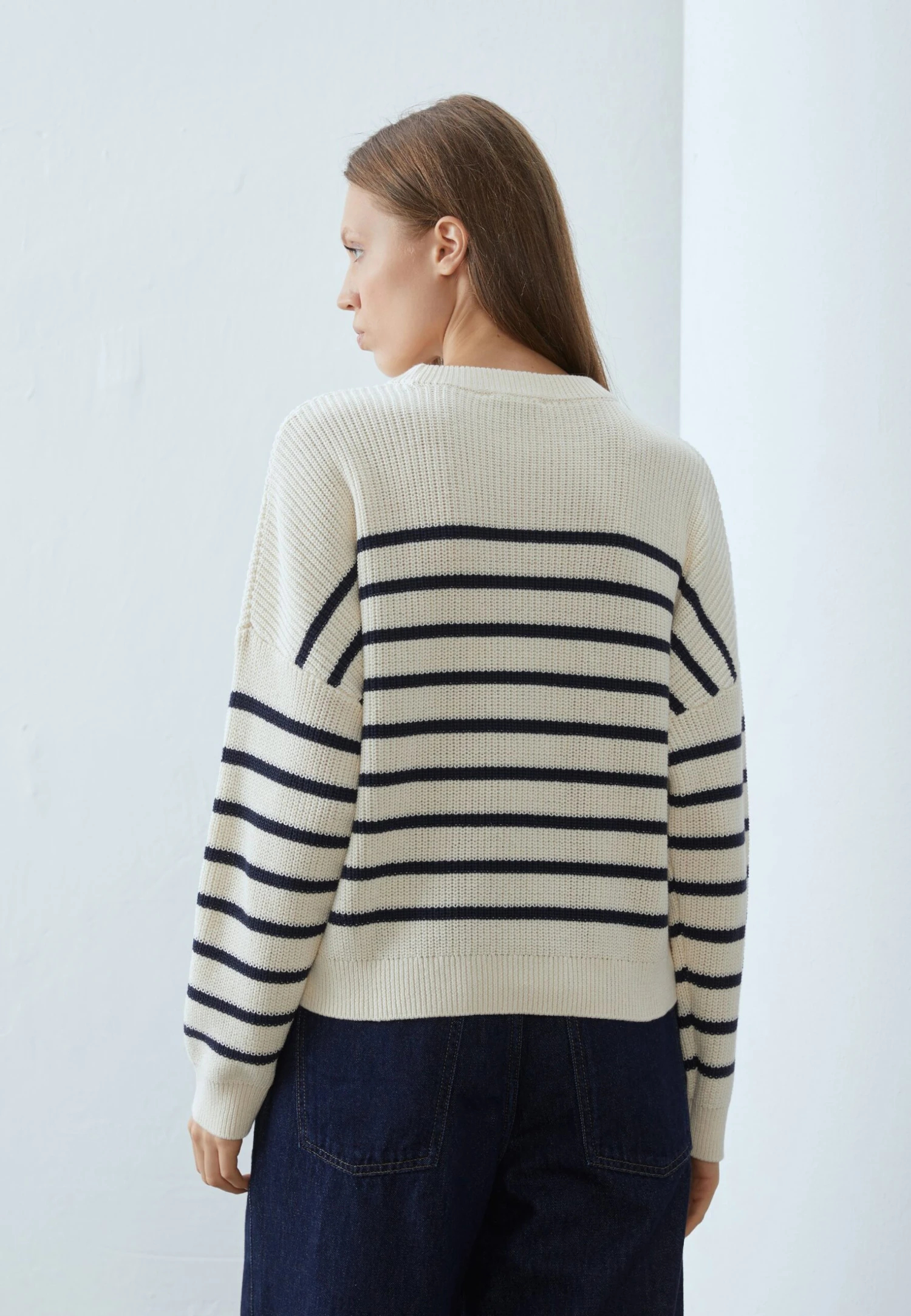 Anna Field Jumper - Off-white/dark Blue 3 Anna Field Jumper - Off-white/dark Blue - Image 3