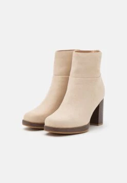 Wide Fit - Platform Ankle Boots - Beige 8 Wide Fit - Platform Ankle Boots - Beige -Fashion 175eb1c47cbd4bdb89f58c0f53079ae8