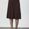 Anna Field KNITTED PLISSE - Pleated Skirt - Shaved Chochlate