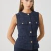 Anna Field Waistcoat - Navy Blazer Blue