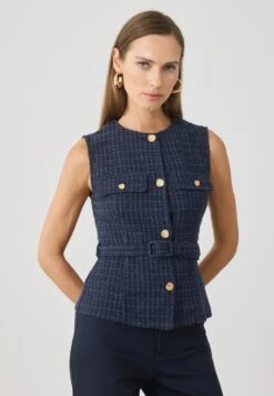 Anna Field Waistcoat - Navy Blazer Blue