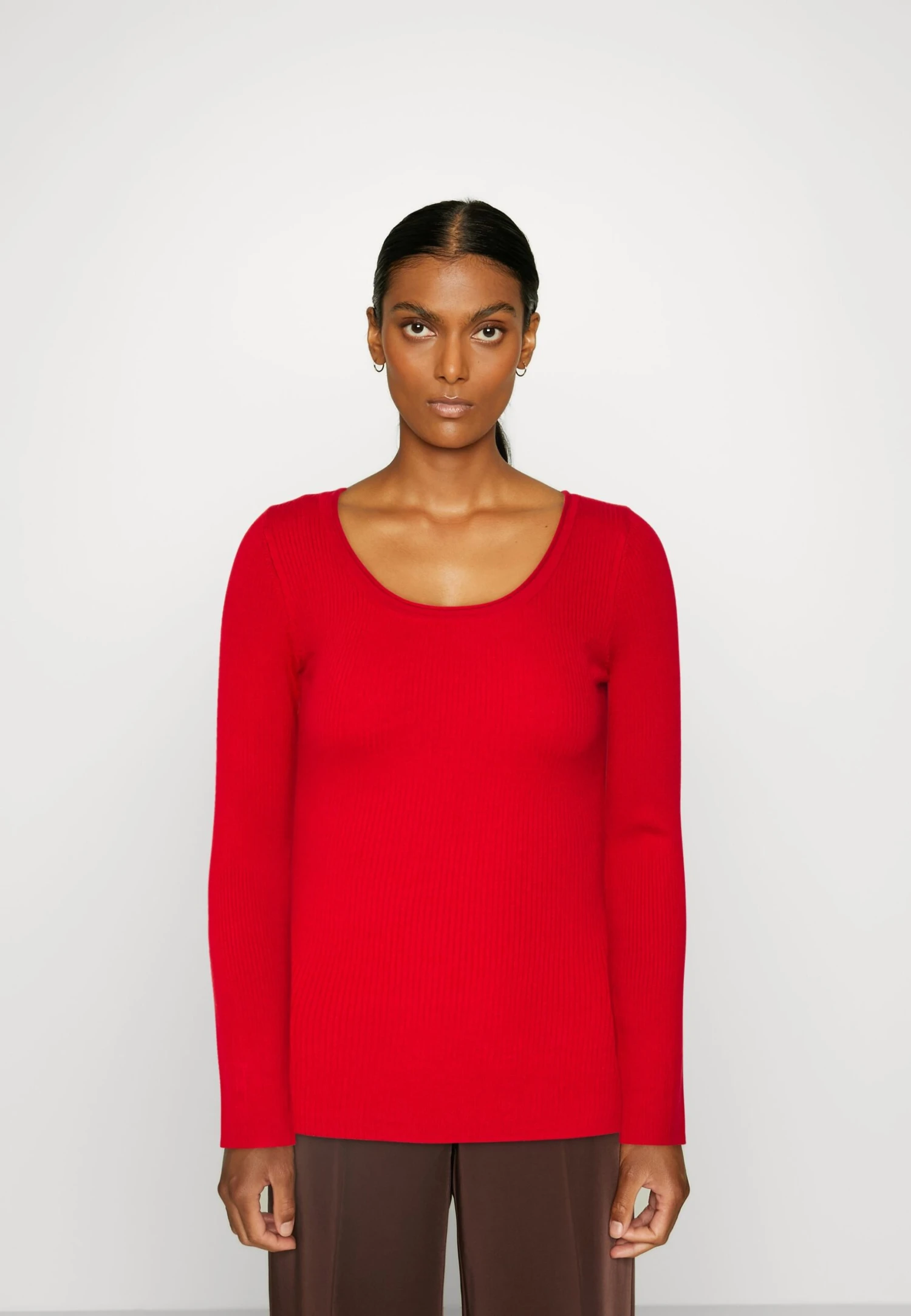 Anna Field Button Detail - Jumper -Red 1 Anna Field Button Detail - Jumper -Red