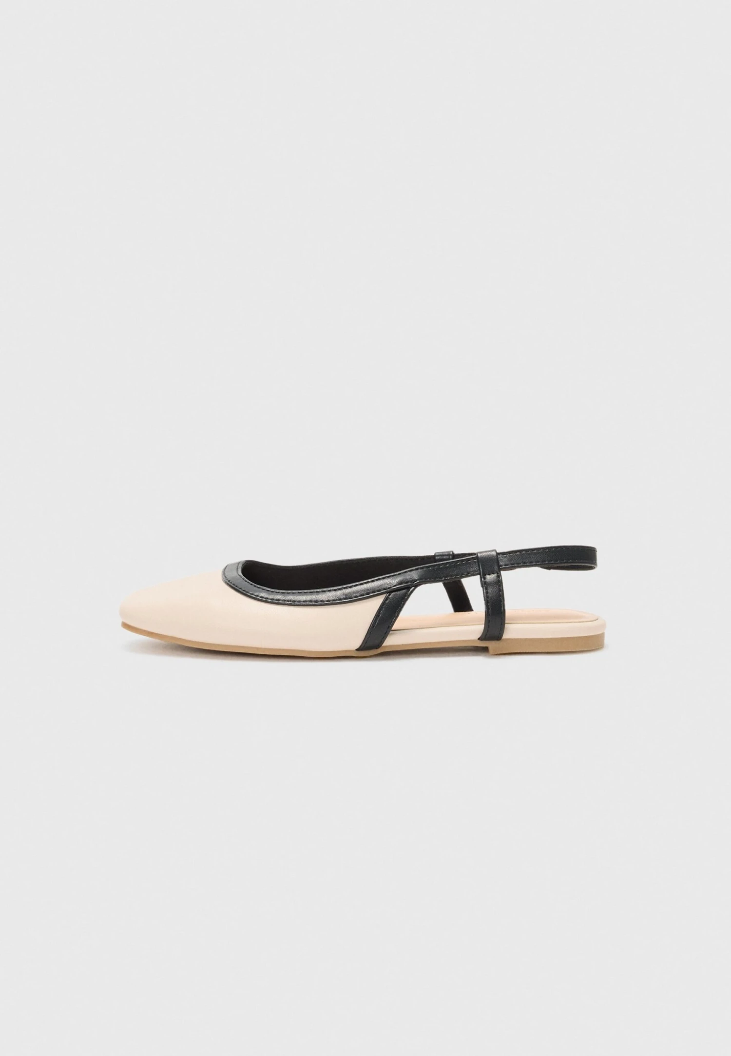 Anna Field Slingback Ballet Pumps - Off White/black 1 Anna Field Slingback Ballet Pumps - Off White/black