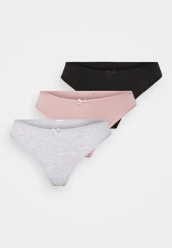 Anna Field Georgina 3 Pack- Thong - Black/White/Pink -Fashion 1dc7bd65e67b45feb565063261ef3eb6