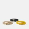 Anna Field 3 Pack - Belt - Black/Yellow/Taupe