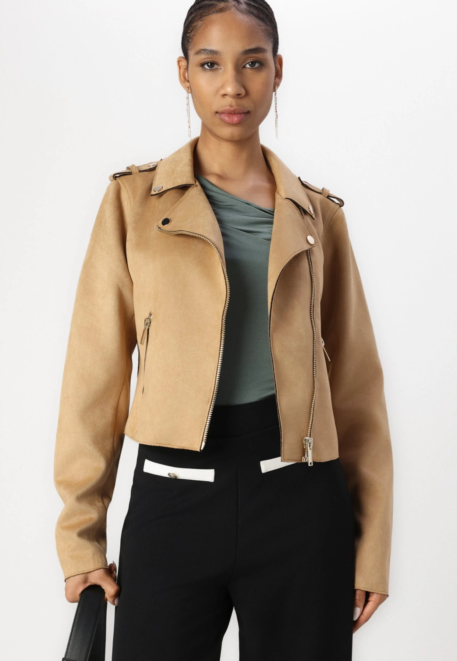 Anna Field Faux Leather Jacket - Beige 1 Anna Field Faux Leather Jacket - Beige