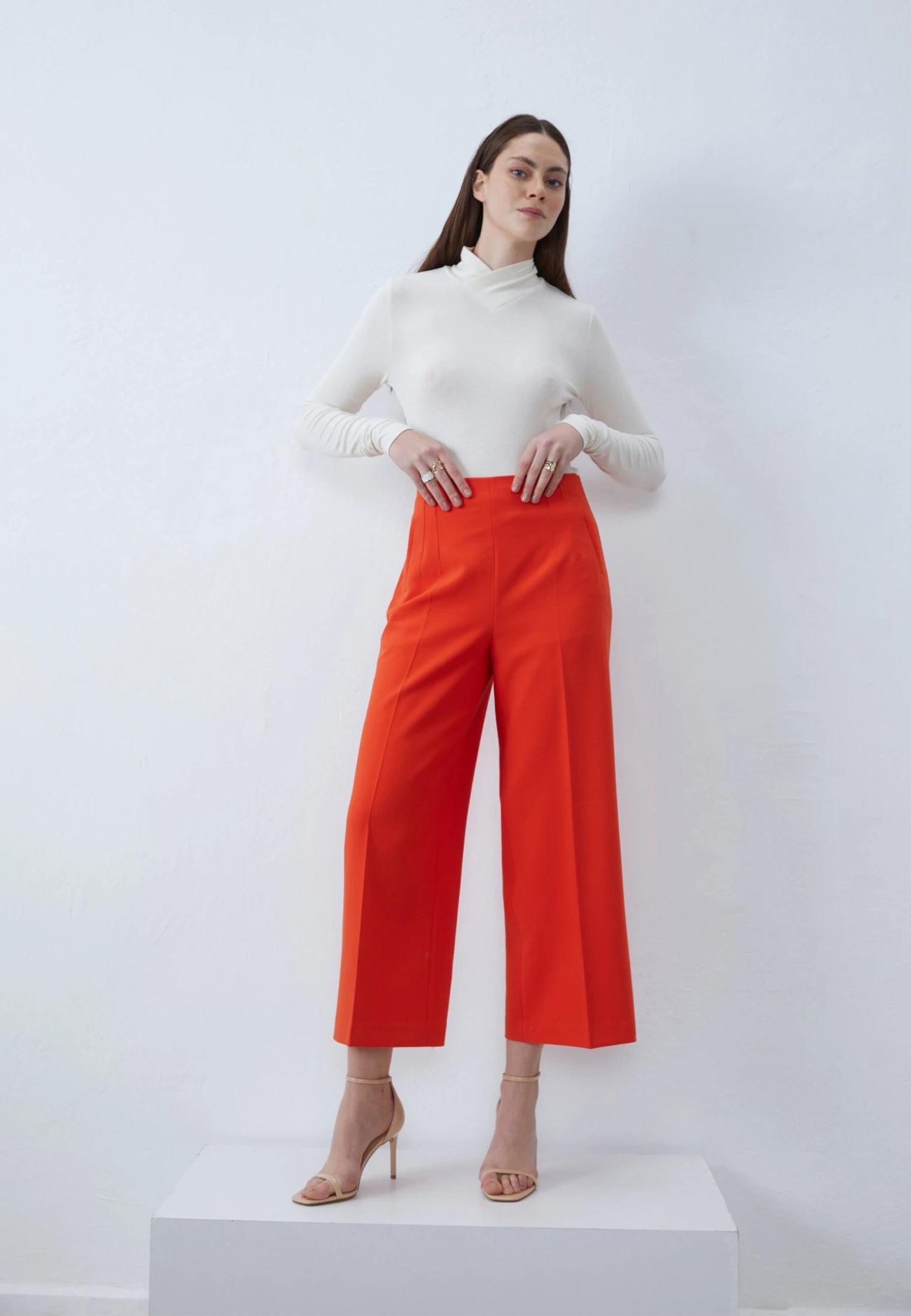 Anna Field Trousers - Orange 2 Anna Field Trousers - Orange - Image 2