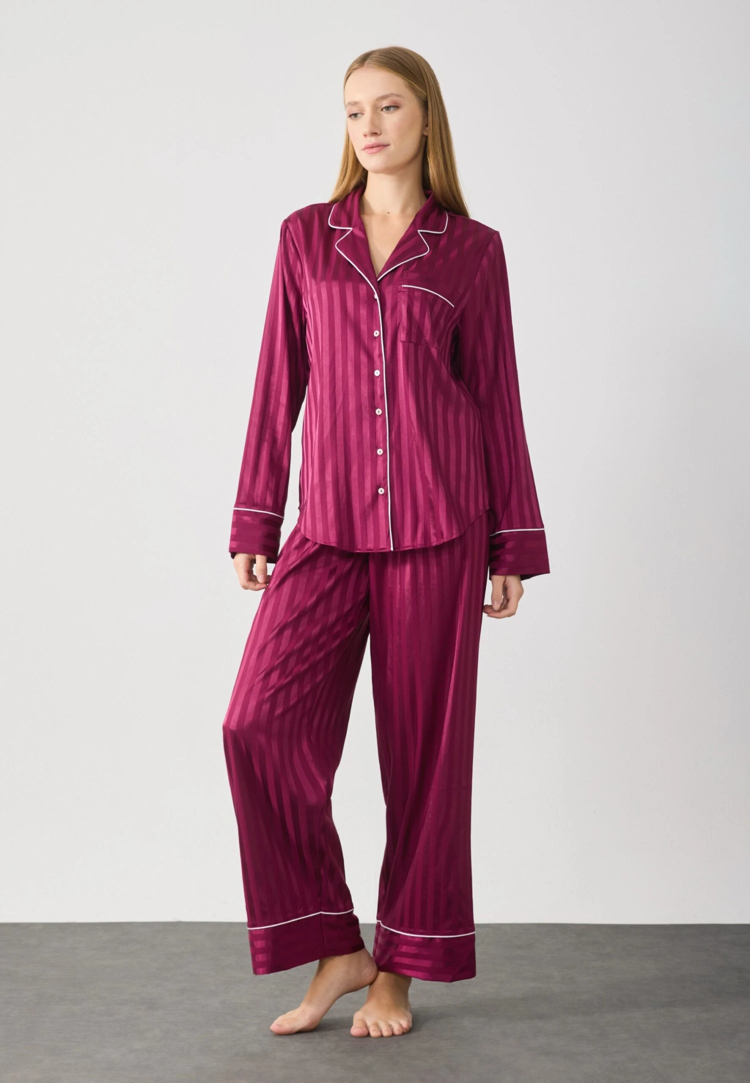 Anna Field SET - Pyjamas - Bordeux 2 Anna Field SET - Pyjamas - Bordeux - Image 2