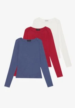 Anna Field 3 PACK - Long Sleeved Top - Egret/rio Red/crown Blue 11 Anna Field 3 PACK - Long Sleeved Top - Egret/rio Red/crown Blue -Fashion 25a8f43a056f4b2ea490faa4f7779906