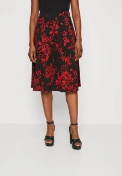 Anna Field A-Line Skirt - Red/Black