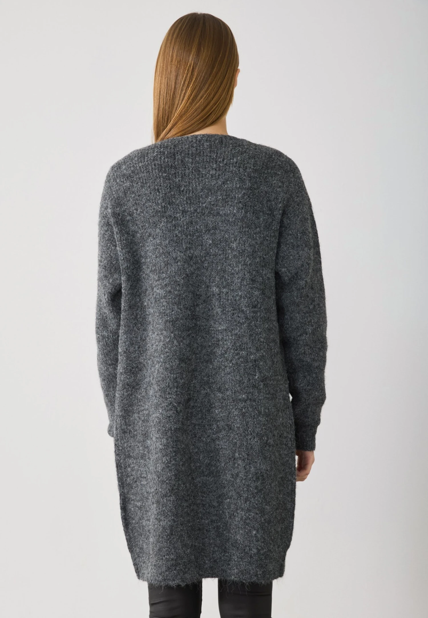 Anna Field Cardigan - Dark Grey Melange 3 Anna Field Cardigan - Dark Grey Melange - Image 3