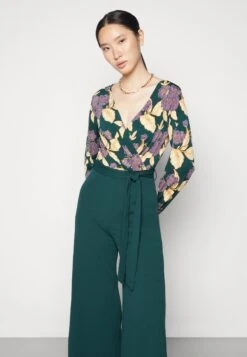 Anna Field Jumpsuit - Dark Green/Yellow -Fashion 281a8151780d48a4b4b5a19c27afa953
