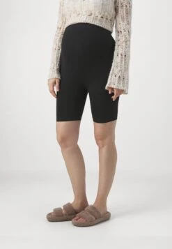 2 PACK - Leggings - Trousers - Black/beige -Fashion 29fa62156425421bb5c53dcbd5154b66