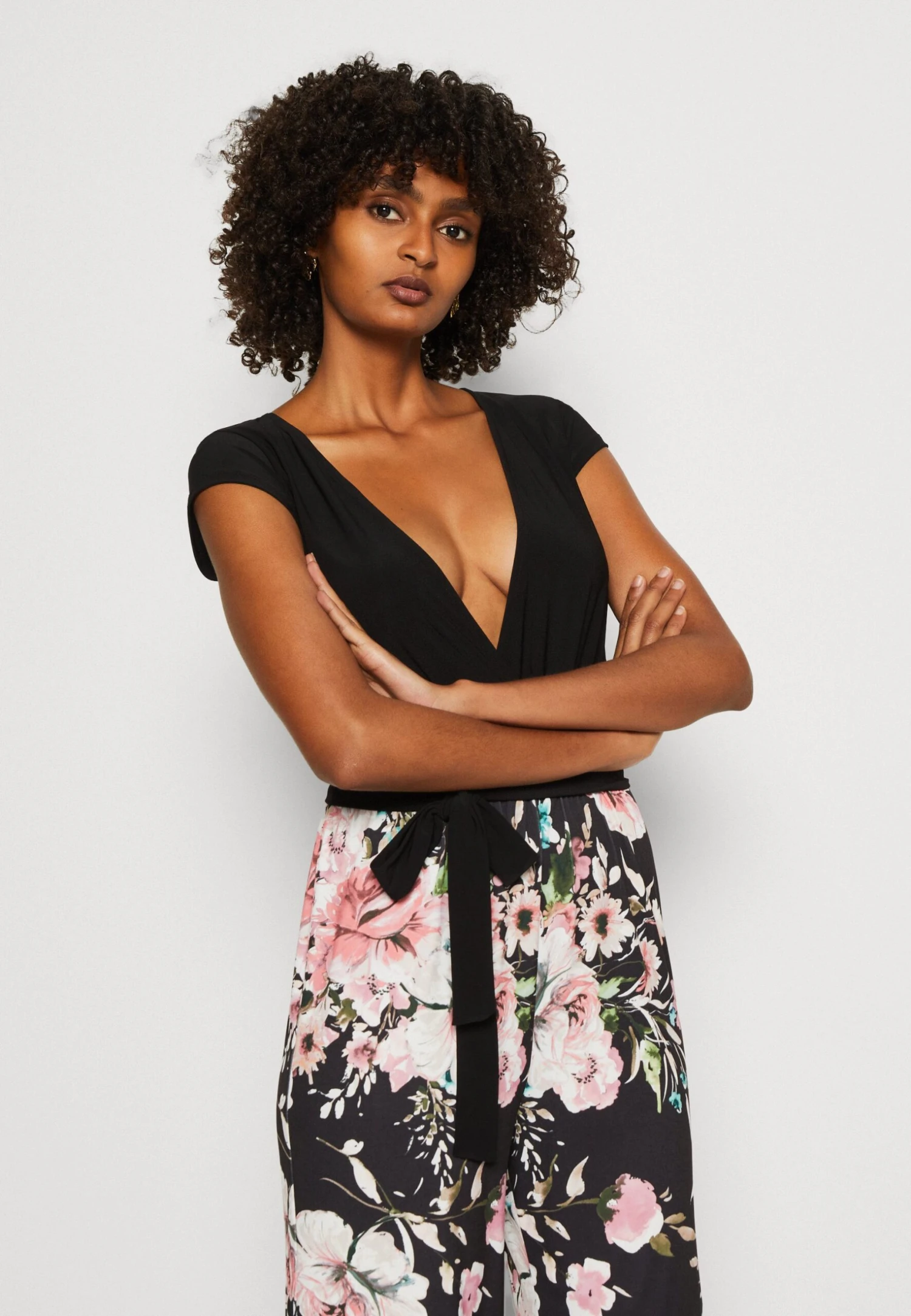 Anna Field Jumpsuit - Black/Multi-Coloured 4 Anna Field Jumpsuit - Black/Multi-Coloured - Image 4