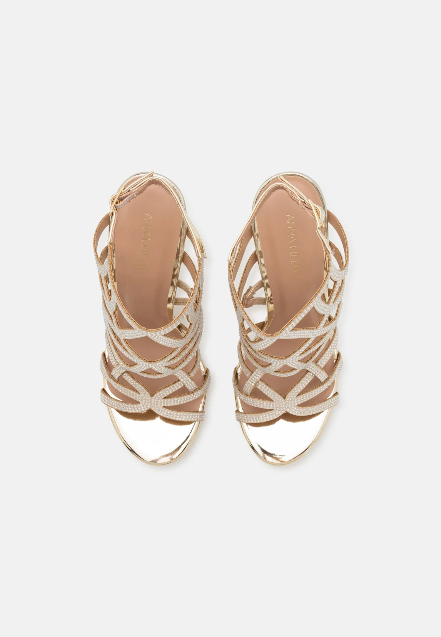 Anna Field High Heeled Sandals - Gold 5 Anna Field High Heeled Sandals - Gold - Image 5