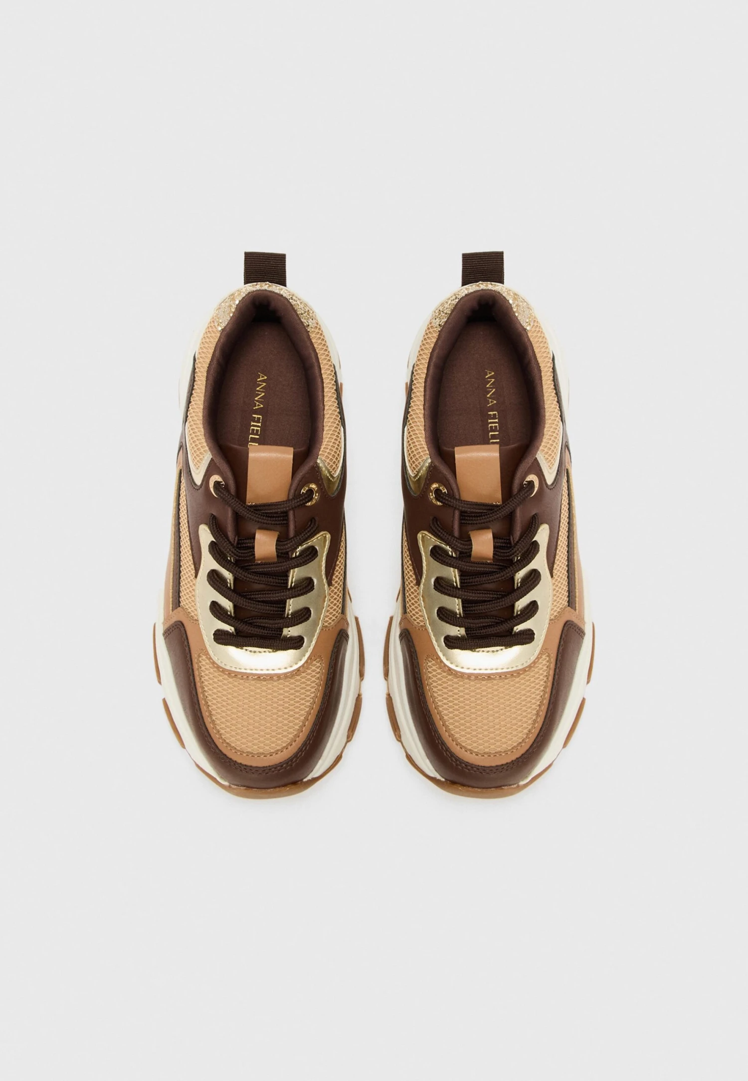 Anna Field Trainers - Dark Brown/gold-coloured/cognac 4 Anna Field Trainers - Dark Brown/gold-coloured/cognac - Image 4