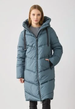 Anna Field CONTRAST - Winter Coat - Light Blue