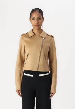 Anna Field Faux Leather Jacket - Beige 9 Anna Field Faux Leather Jacket - Beige -Fashion 2f02b2a907394cd3a19314830156f162