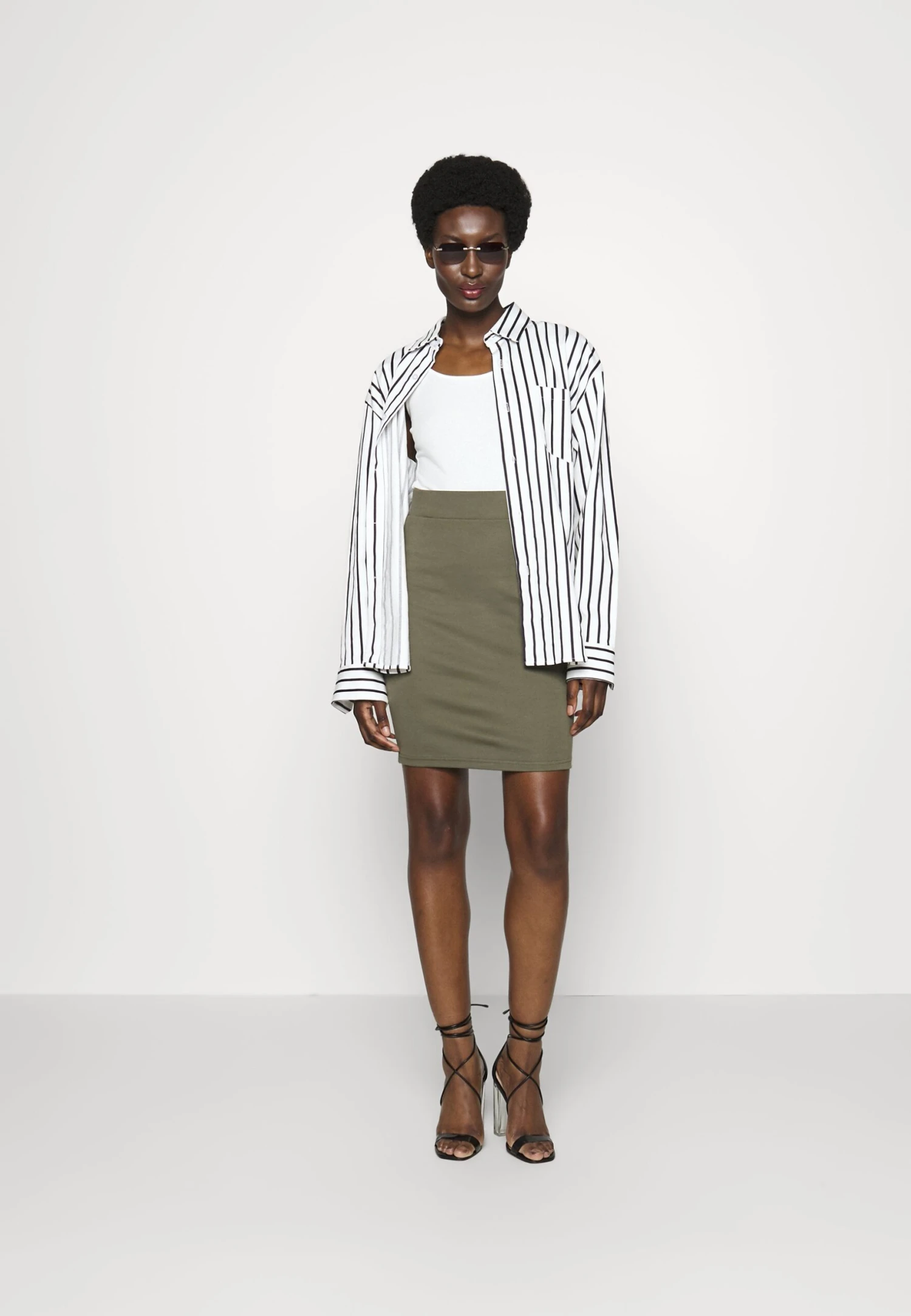 Anna Field 2Pack - Mini Skirt - Black/Khaki 1 Anna Field 2Pack - Mini Skirt - Black/Khaki