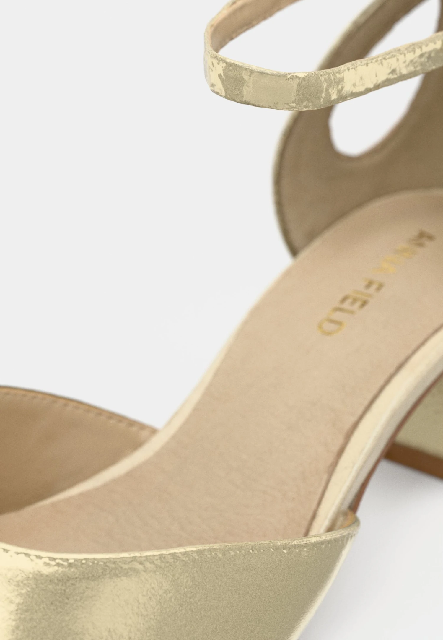 LEATHER - Classic Heels - Gold-coloured 7 LEATHER - Classic Heels - Gold-coloured - Image 7