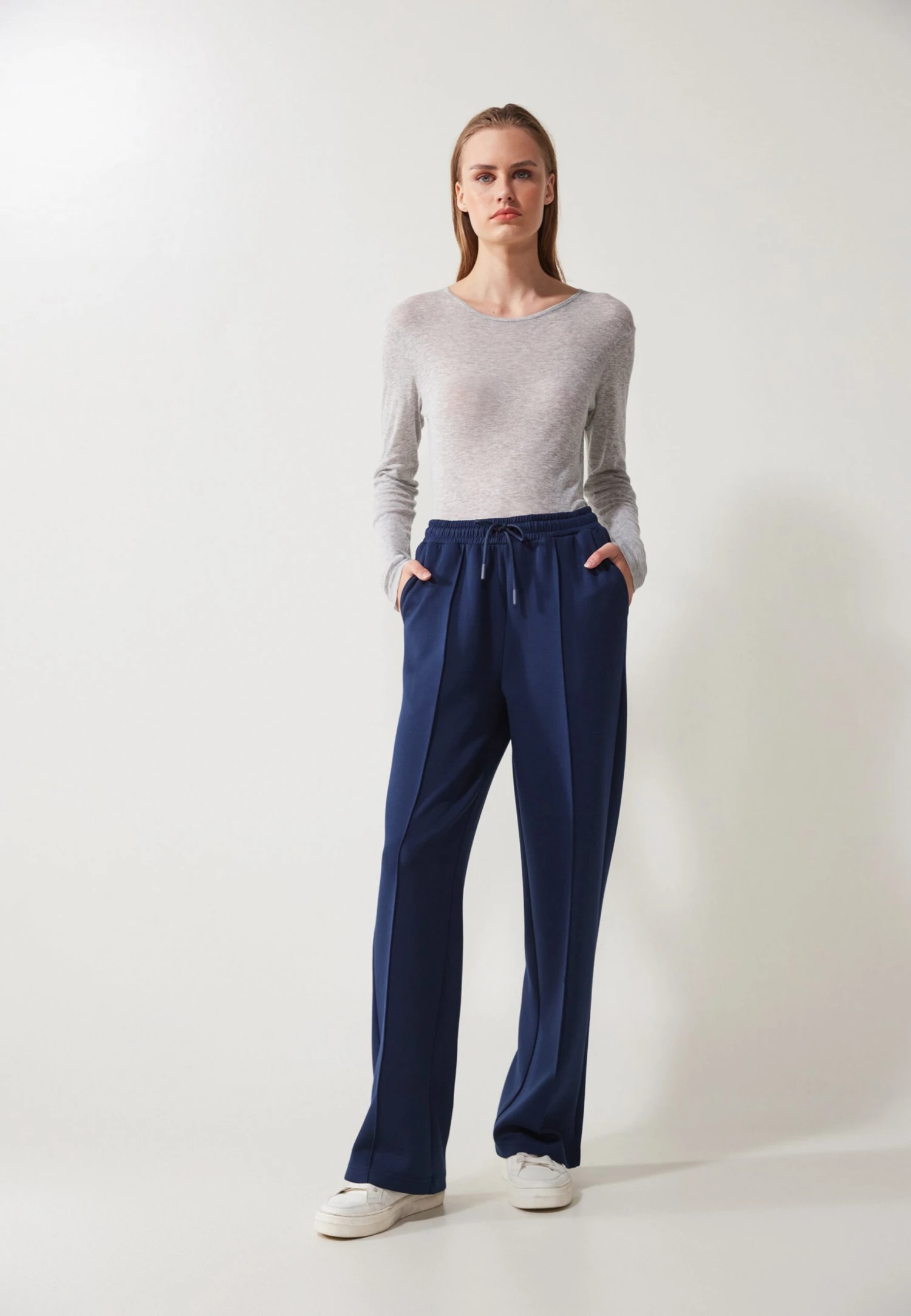 Anna Field SOFT JOGGER - Tracksuit Bottoms - Dark Blue 2 Anna Field SOFT JOGGER - Tracksuit Bottoms - Dark Blue - Image 2
