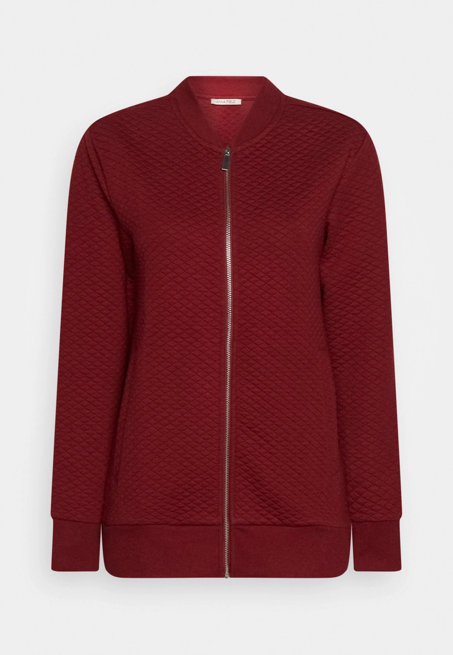 Anna Field Zip-Up Sweatshirt - Bordeaux 1 Anna Field Zip-Up Sweatshirt - Bordeaux