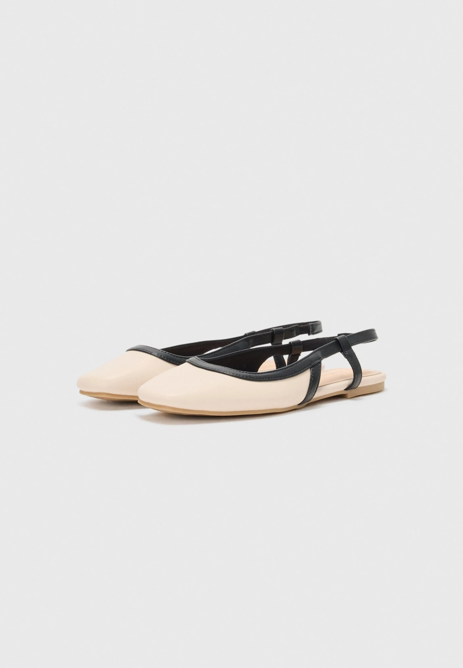 Anna Field Slingback Ballet Pumps - Off White/black 2 Anna Field Slingback Ballet Pumps - Off White/black - Image 2