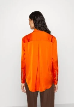 Anna Field Button-Down Blouse - Orange -Fashion 33605d9a373246edb92a79f20d0a676a