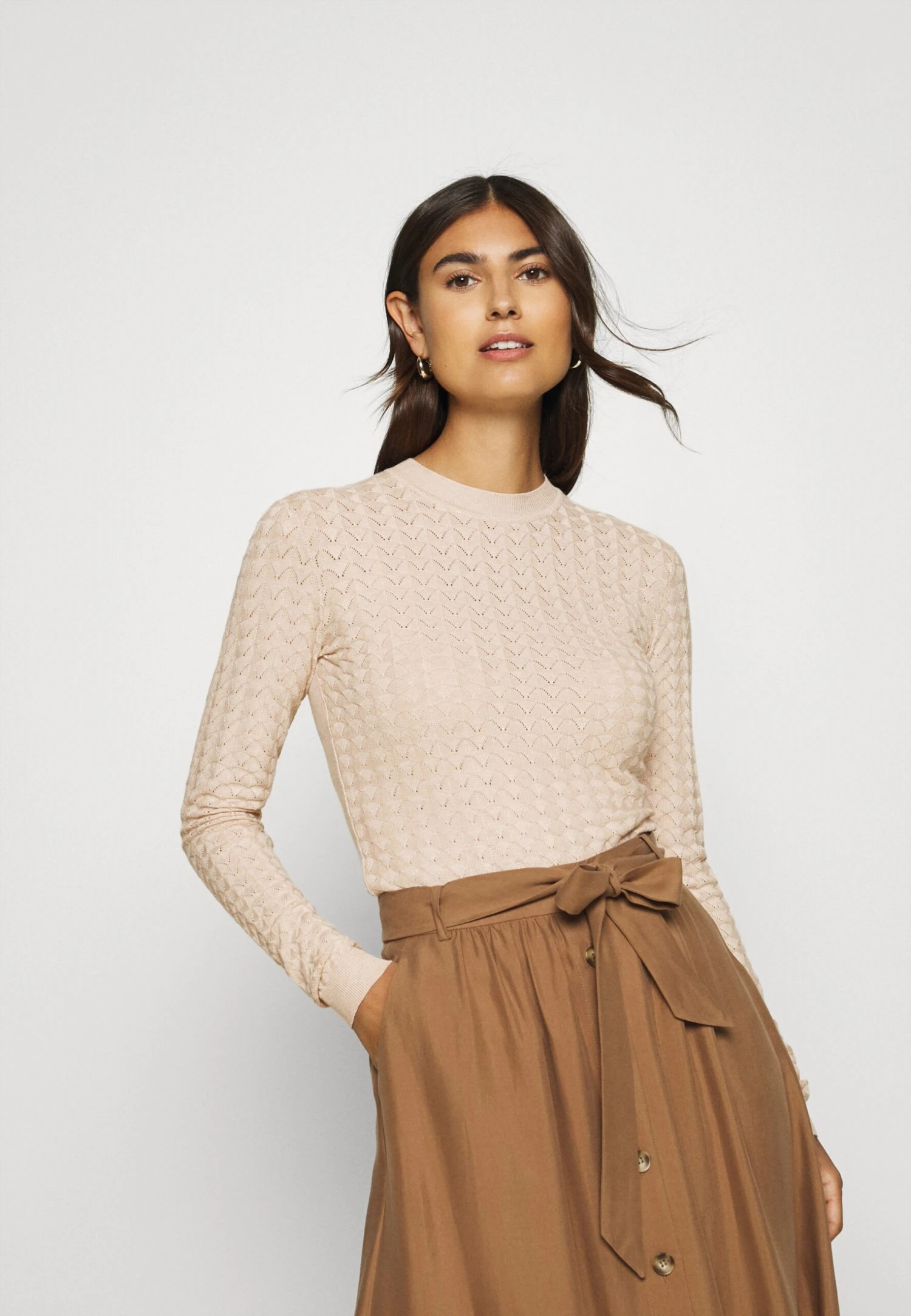 Anna Field Jumper - Light Tan Melange 1 Anna Field Jumper - Light Tan Melange