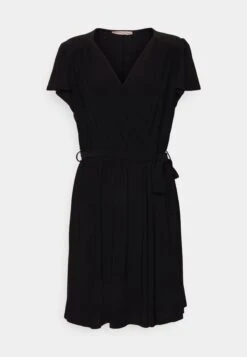 Frilled Cap Sleeves Flared Dress - Jersey Dress - Black 8 Frilled Cap Sleeves Flared Dress - Jersey Dress - Black -Fashion 362bbdf9d64744cfa0f85eb27c00e199