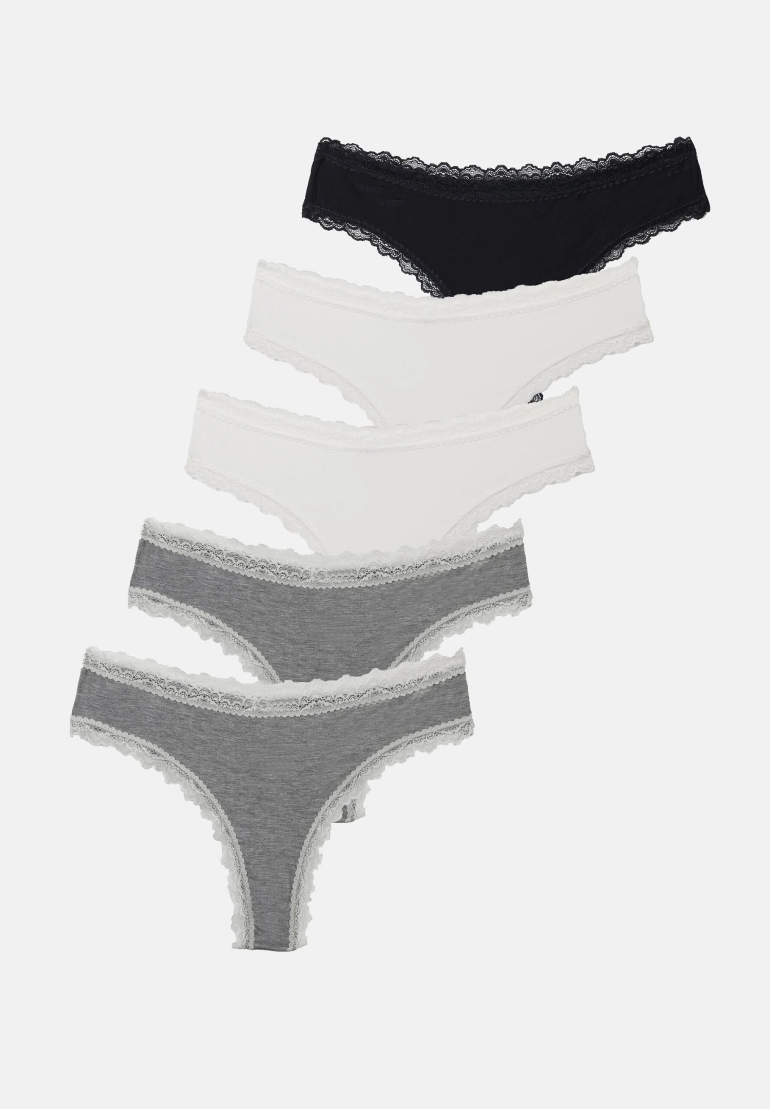 Anna Field 5 PACK - Briefs - Black/grey/white 7 Anna Field 5 PACK - Briefs - Black/grey/white - Image 7