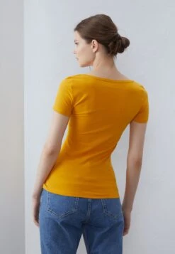 Anna Field 3 PACK - Basic T-shirt - Mottled Light Grey/white/mustard Yellow -Fashion 385cb4a5fa0d49cd8954182e6d01c6a7